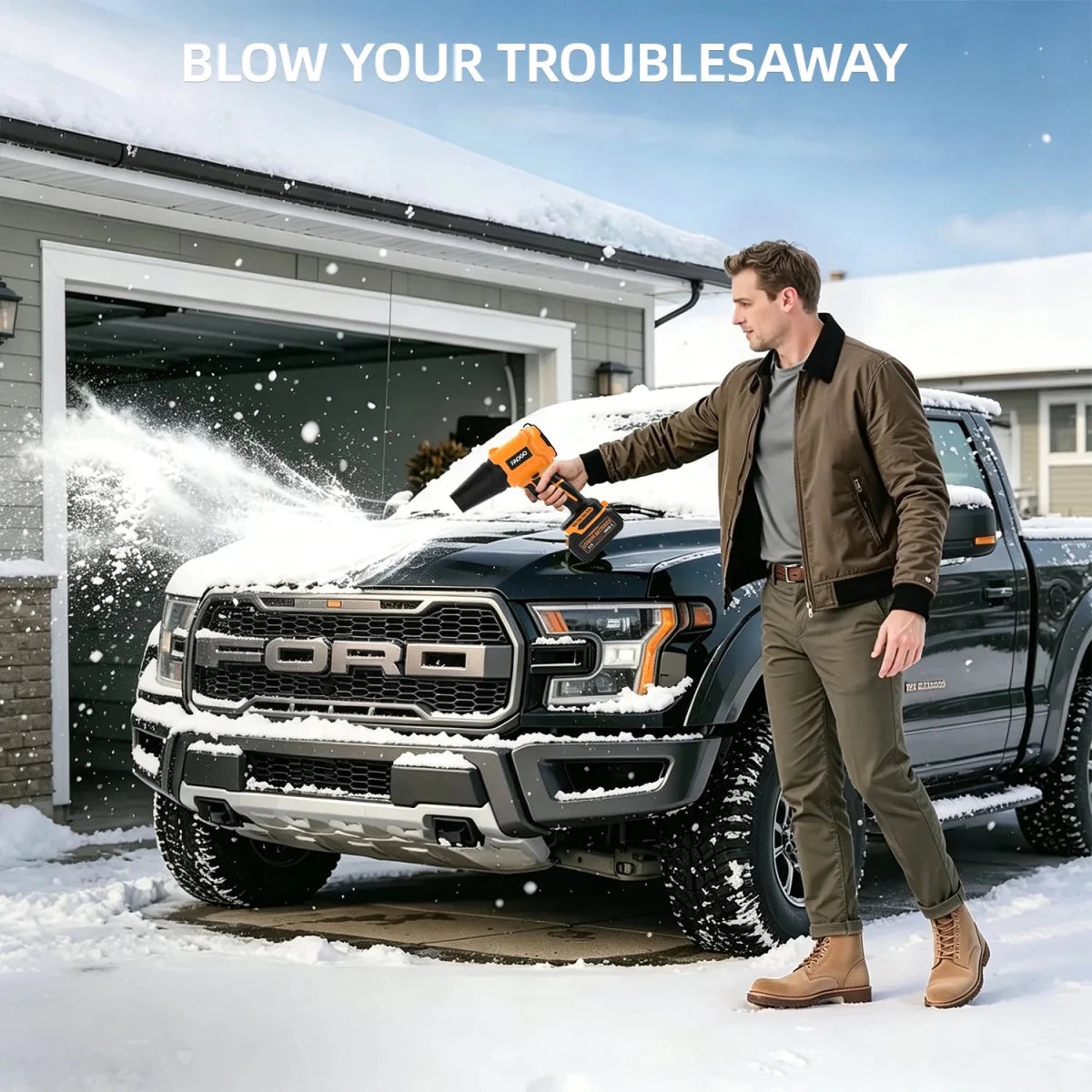 980K RPM Cordless Leaf Blower with Brushless Motor