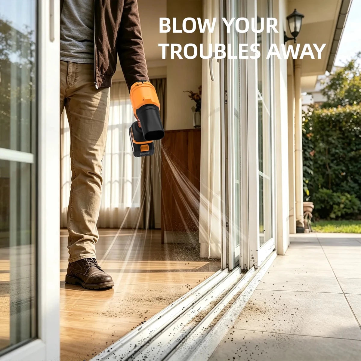 980K RPM Cordless Leaf Blower with Brushless Motor