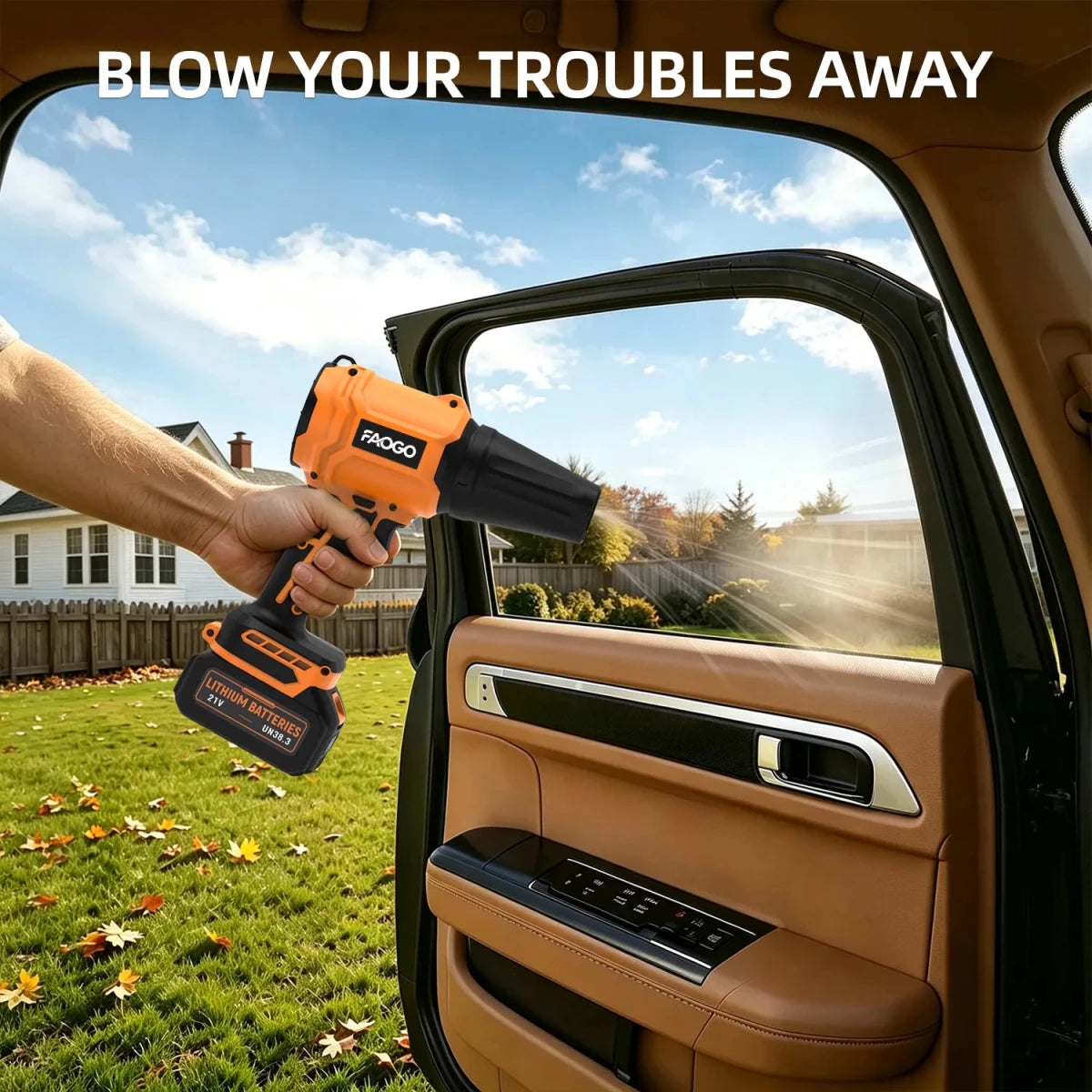 980K RPM Cordless Leaf Blower with Brushless Motor