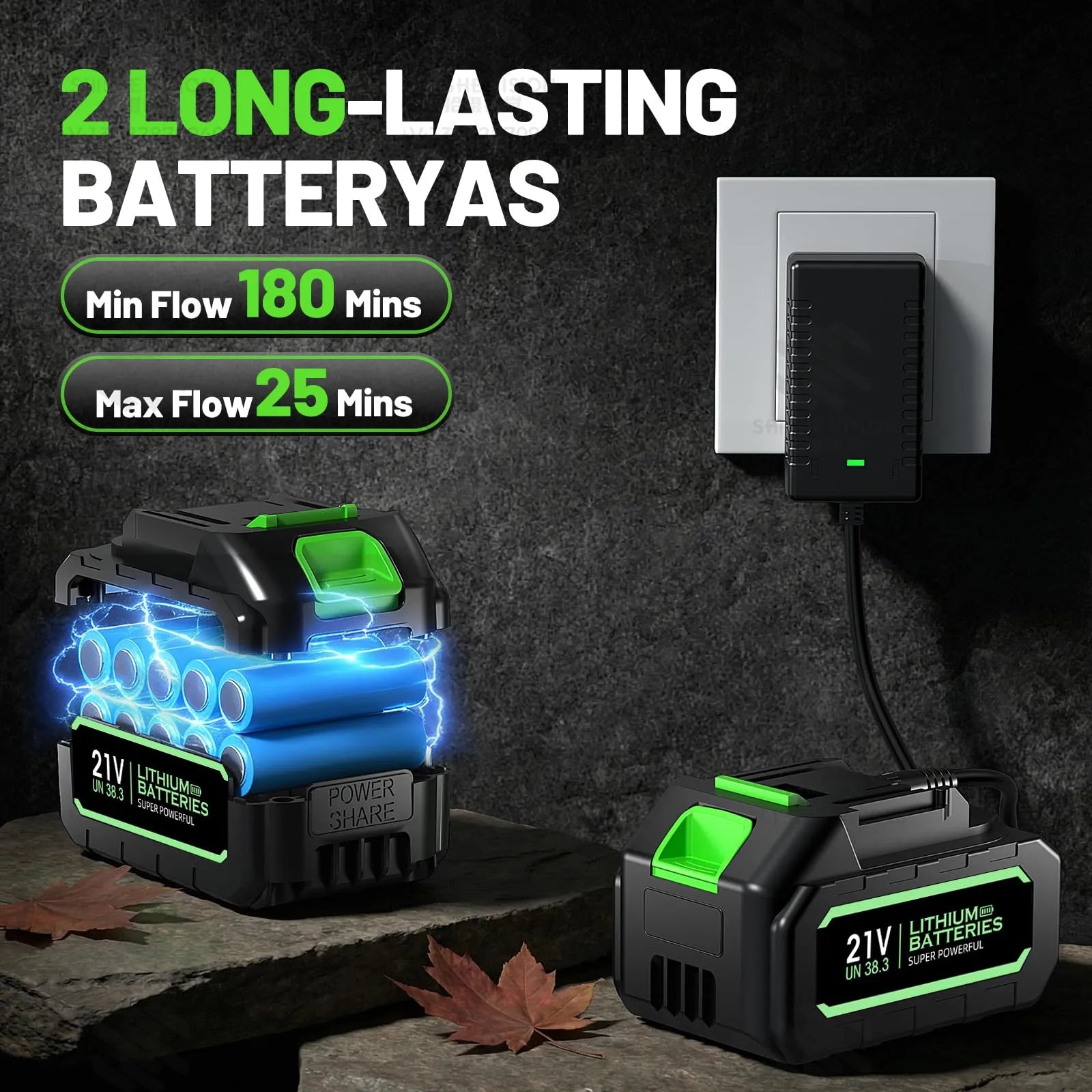 cordless leaf blower with rechargeable batteries and charger