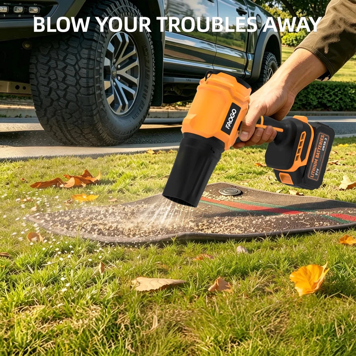 980K RPM Cordless Leaf Blower with Brushless Motor