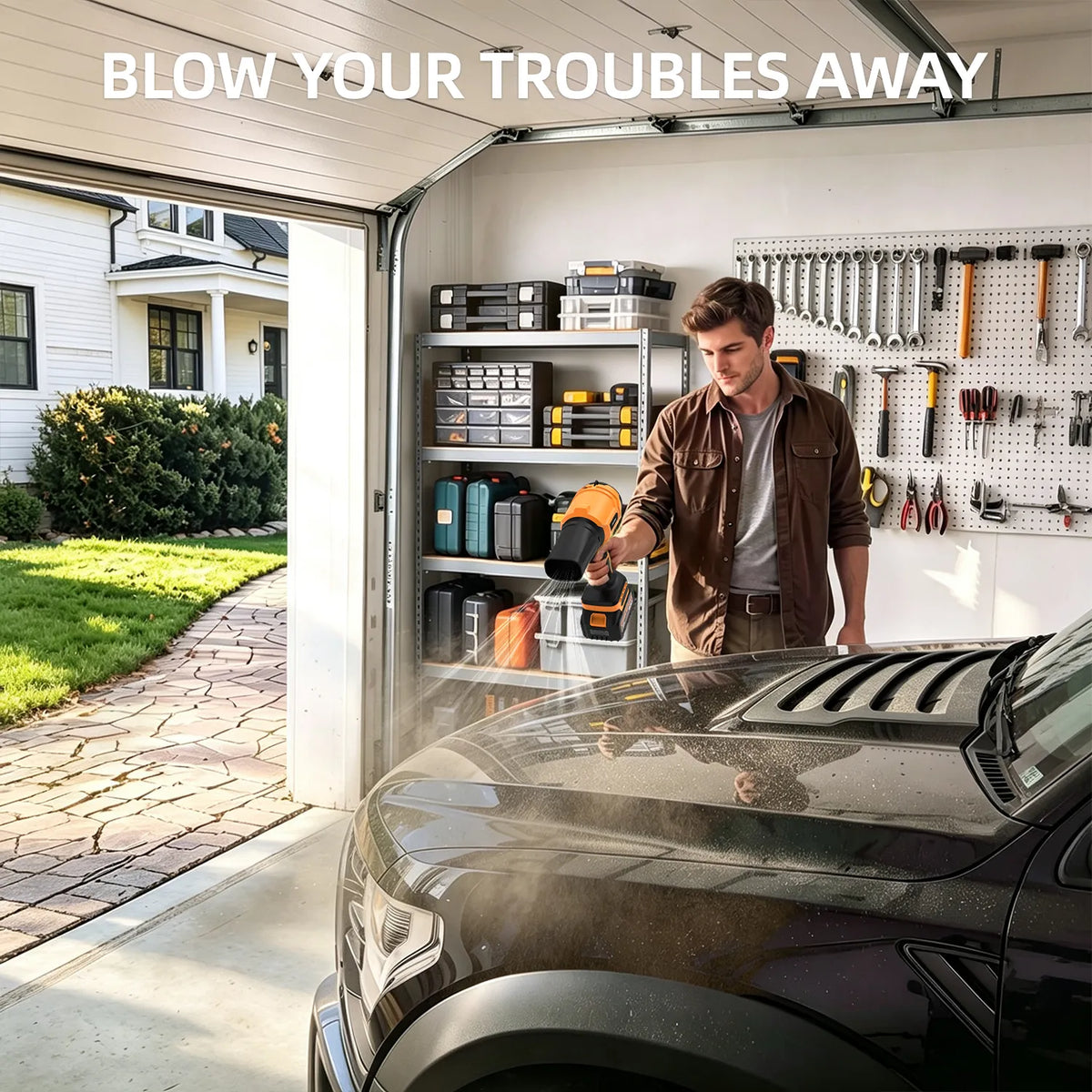 980K RPM Cordless Leaf Blower with Brushless Motor