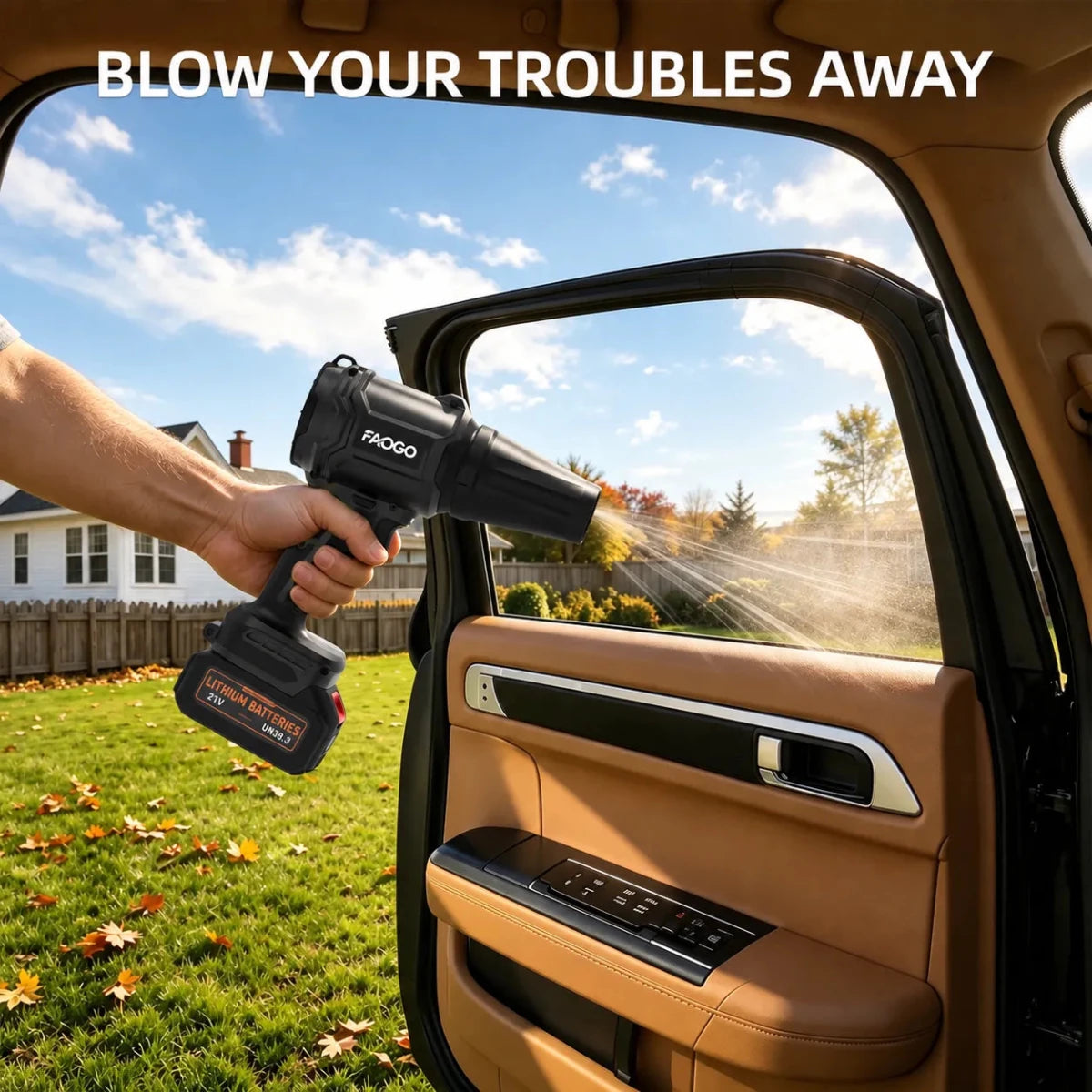 980K RPM Cordless Leaf Blower with Brushless Motor