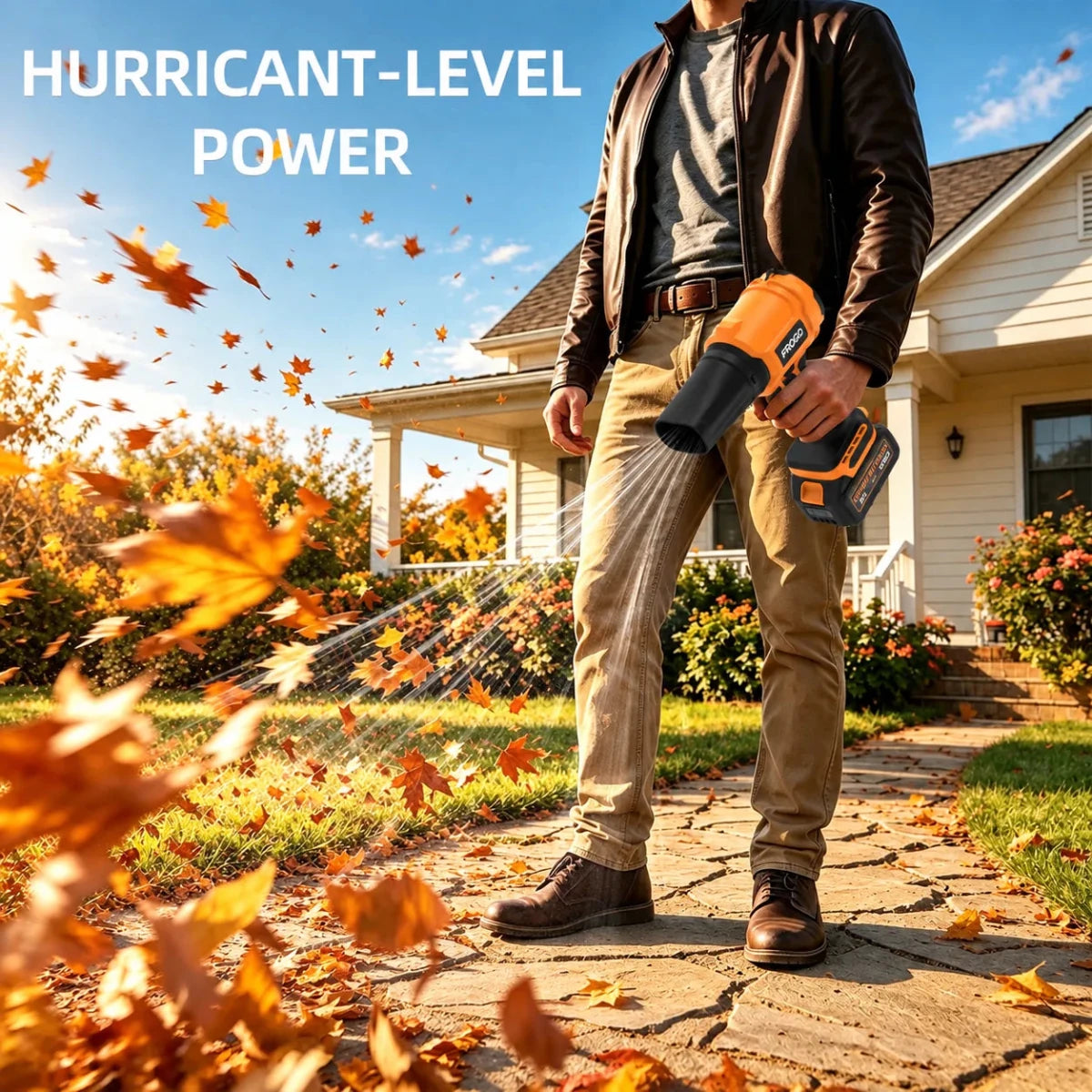 980K RPM Cordless Leaf Blower with Brushless Motor